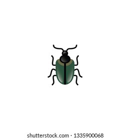 beetle icon on a white background