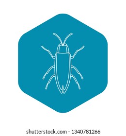 Beetle icon. Outline illustration of beetle vector icon for web