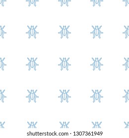 beetle icon pattern seamless white background. Editable line beetle icon. beetle icon pattern for web and mobile.