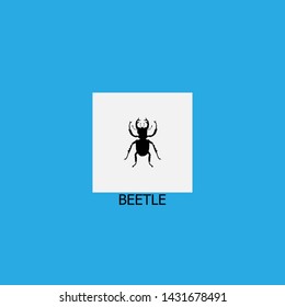beetle icon sign signifier vector