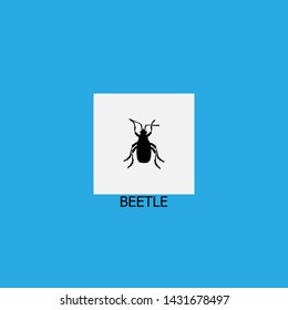 beetle icon sign signifier vector