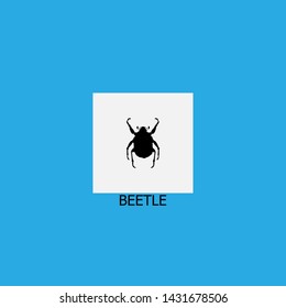 beetle icon sign signifier vector