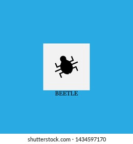 beetle icon sign signifier vector