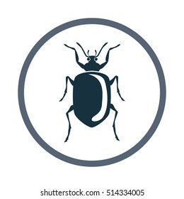 Beetle icon. Simple design for web and mobile