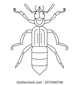 Beetle icon. Simple element illustration. Beetle symbol design from Insect collection set. Can be used in web and mobile on white background