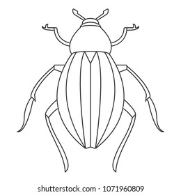 Beetle icon. Simple element illustration. Beetle symbol design from Insect collection set. Can be used in web and mobile on white background