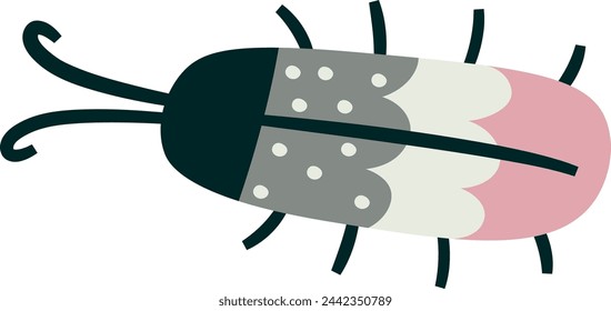 Ilustración abstracta del vector del insecto del escarabajo