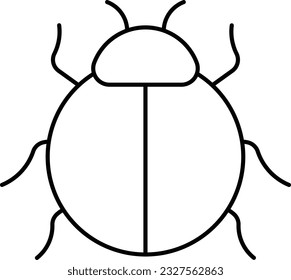 beetle insect bug ookuwagata dung Outline