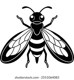 Beetle insect flat vector illustration on a white background