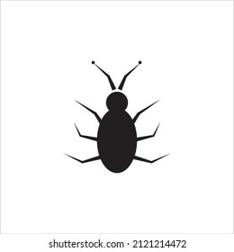 Escarabajo, ilustración vectorial de icono de insectos
