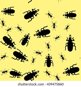 Beetle insect seamless texture 