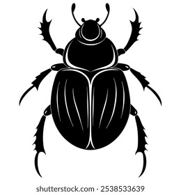 Beetle Insect Silhouette – Vector Illustration