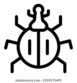 Beetle insect spreading its legs standing on a white background