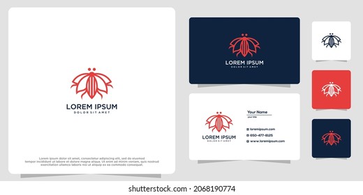 Beetle inspiration logo and business card design