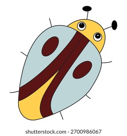 Besouro isolado sobre um fundo branco