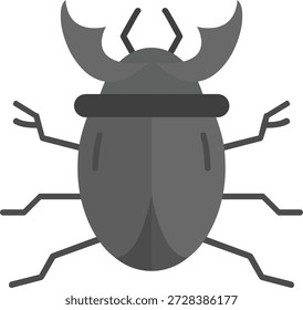 Beetle Line vector Icon Design