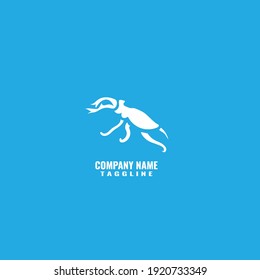 beetle logo company flat minimalis vector 