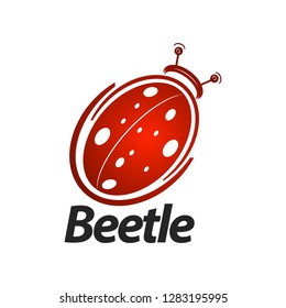 Beetle logo concept design. Symbol graphic template element vector