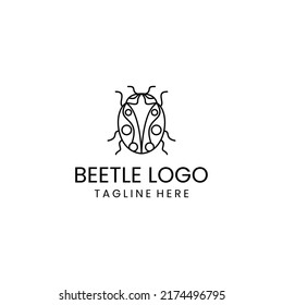 Beetle logo design icon template