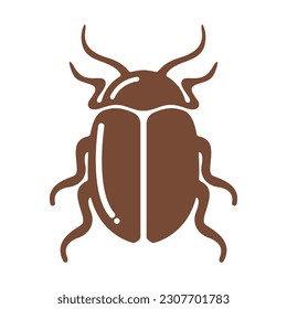 Beetle logo icon design illustration