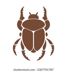 Beetle logo icon design illustration