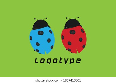 beetle logo image on green background colors