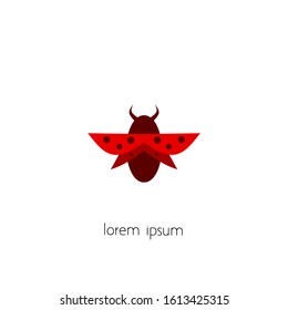 beetle logo, vector design with a simple concept.