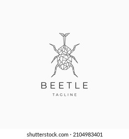 Beetle logo vector icon design template