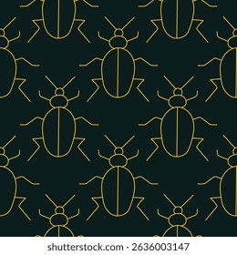 Beetle luxo moda aplicável design encantador vetor abstrato ilustração artwork.eps