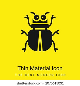 Icono mínimo de material amarillo brillante