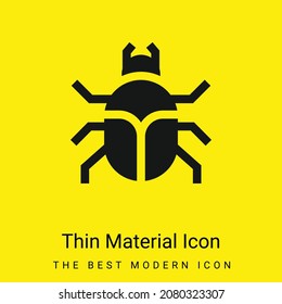Beetle minimal bright yellow material icon