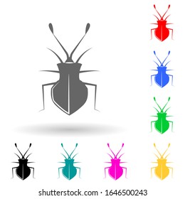 beetle multi color style icon. Simple glyph, flat vector of insect icons for ui and ux, website or mobile application