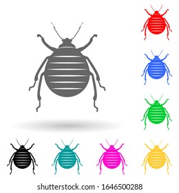 beetle multi color style icon. Simple glyph, flat vector of insect icons for ui and ux, website or mobile application