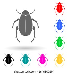 beetle multi color style icon. Simple glyph, flat vector of insect icons for ui and ux, website or mobile application