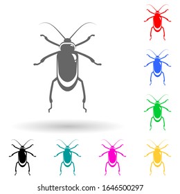 beetle multi color style icon. Simple glyph, flat vector of insect icons for ui and ux, website or mobile application