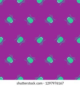 Beetle pattern seamless. bug Insect background. vector illustration.