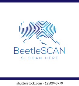Beetle Scan Technology Logo vector Element. Animal Technology Logo Template