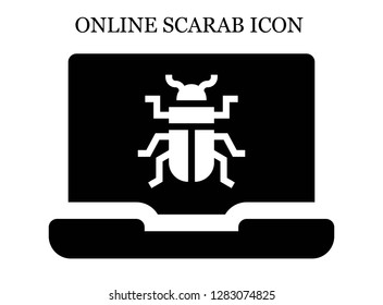 Beetle search icon. Editable Beetle search icon for web or mobile.