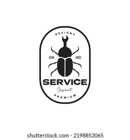 beetle service badge logo design