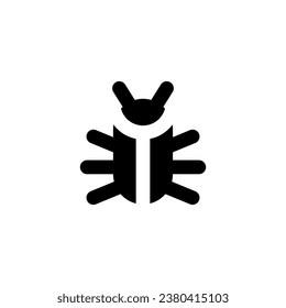 Beetle sign icon. Bug Vector illustration