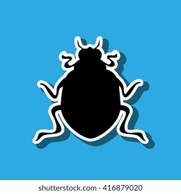 beetle silhouette design 