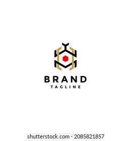 Beetle symbols in minimalist geometric lines