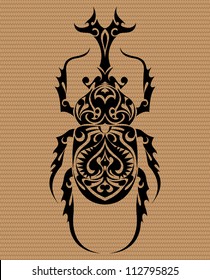 Beetle Tribal Tattoo 2