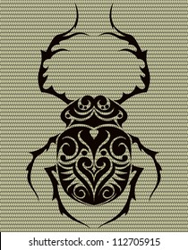 Beetle Tribal Tattoo