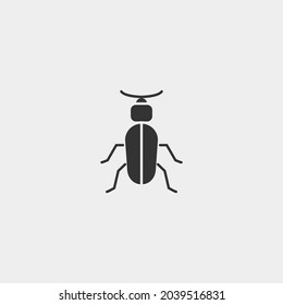 Beetle vector icon illustration sign