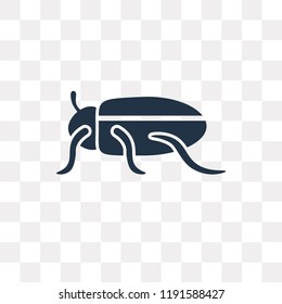 Beetle vector icon isolated on transparent background, Beetle transparency concept can be used web and mobile