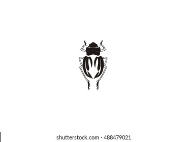 beetle vector icon logo