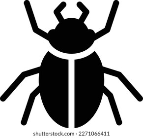 beetle Vector illustration on a transparent background. Premium quality symmbols. Glyphs vector icons for concept and graphic design.