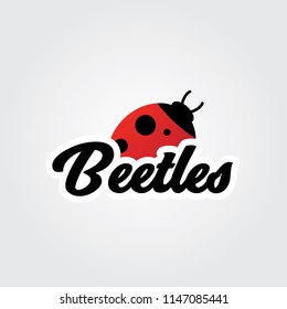 Beetles logo design illustration