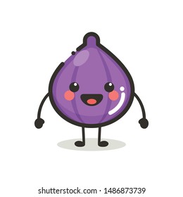 Beetroot Character Mascot .Fruit & Vegetables Cute Simple icon logo Design Vector